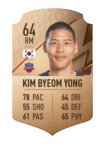 Kim Byeom Yong Rare 64 OVR