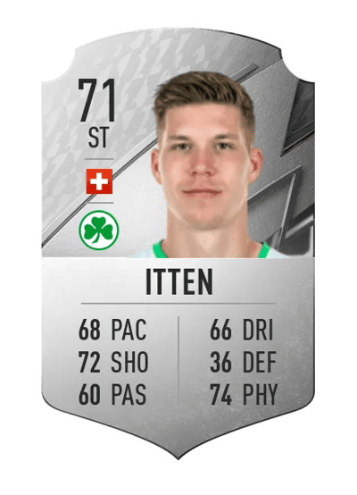Cedric Itten Rare 71 OVR