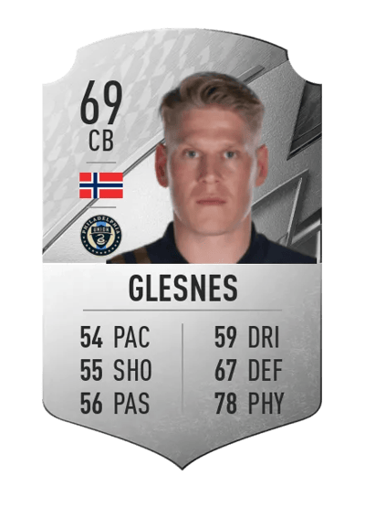 Jakob Glesnes Rare 69 OVR