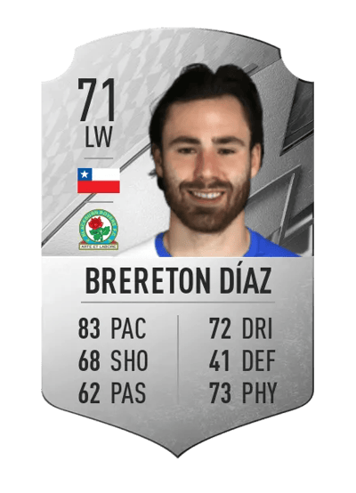 Ben Brereton Díaz Rare 71 OVR