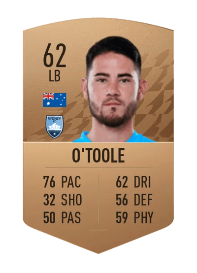 Connor O'Toole Common 62 OVR