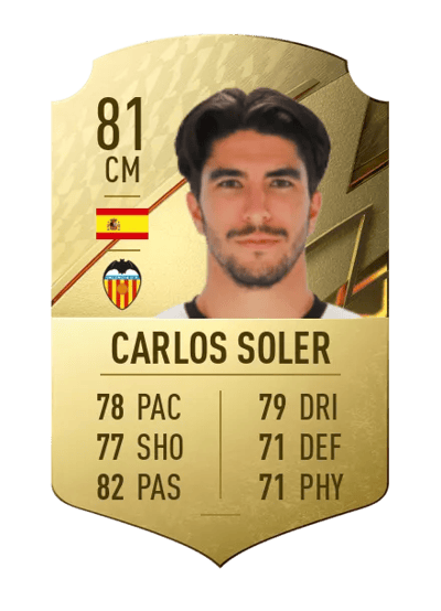 Carlos Soler Rare 81 OVR