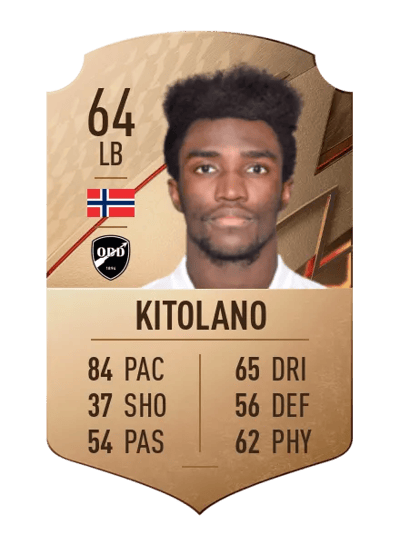 John Kitolano Rare 64 OVR