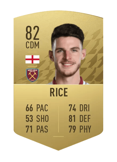 Declan Rice Common 82 OVR