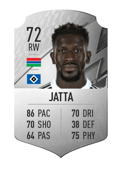 Bakery Jatta Rare 72 OVR