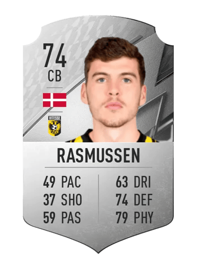 Jacob Rasmussen Rare 74 OVR