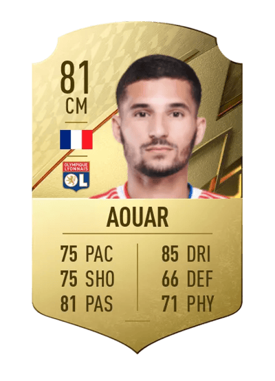 Houssem Aouar Rare 81 OVR
