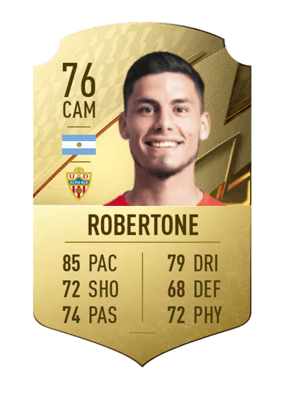 Lucas Robertone Rare 76 OVR