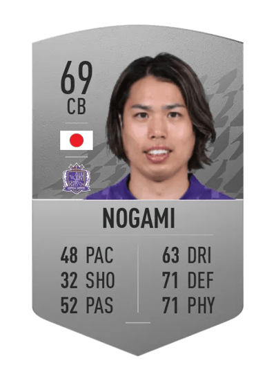 Yuki Nogami Common 69 OVR