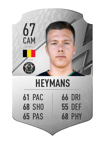 Daan Heymans Rare 67 OVR