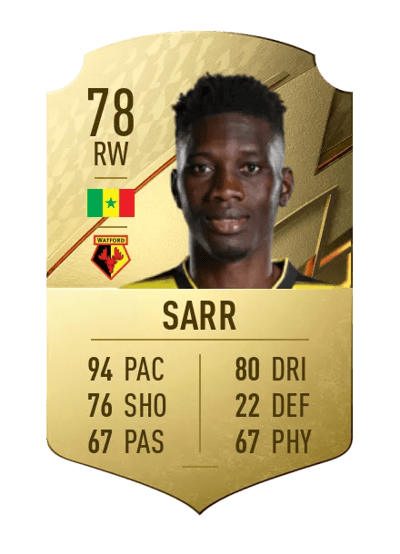 Ismaïla Sarr Rare 78 OVR