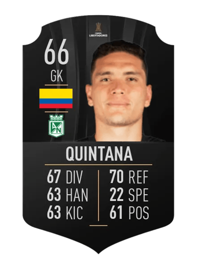 Aldair Quintana CONMEBOL LIBERTADORES 66 OVR