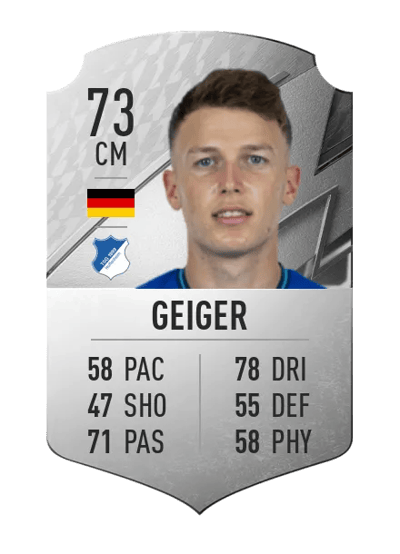 Dennis Geiger Rare 73 OVR