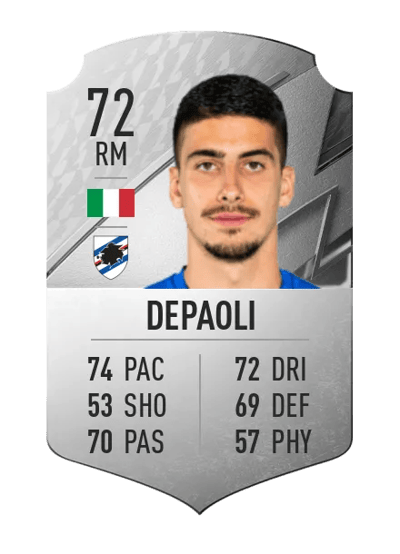 Fabio Depaoli Rare 72 OVR