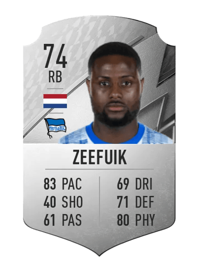 Deyovaisio Zeefuik Rare 74 OVR