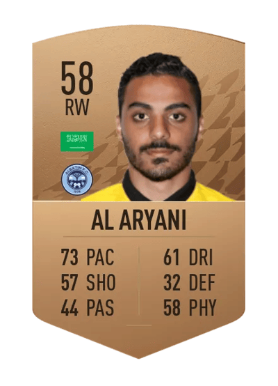 Abdulaziz Al Aryani Common 58 OVR