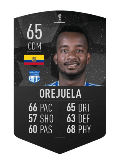 Jefferson Orejuela CONMEBOL SUDAMERICANA 65 OVR