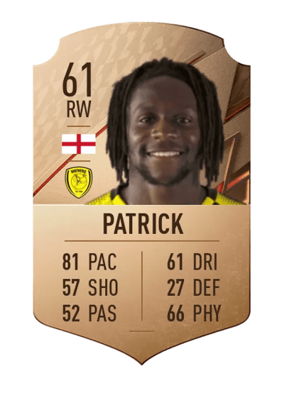 Omari Patrick Rare 61 OVR