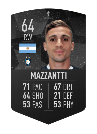 Walter Mazzantti CONMEBOL SUDAMERICANA 64 OVR