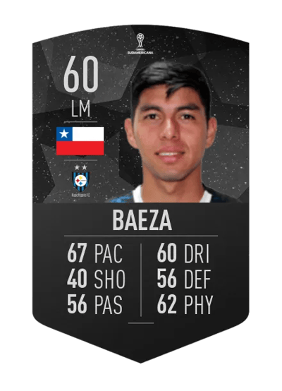 Nicolás Baeza CONMEBOL SUDAMERICANA 60 OVR