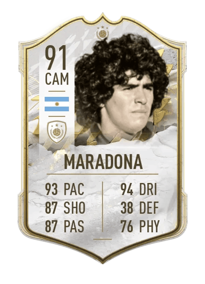 Diego Maradona Icon 91 OVR