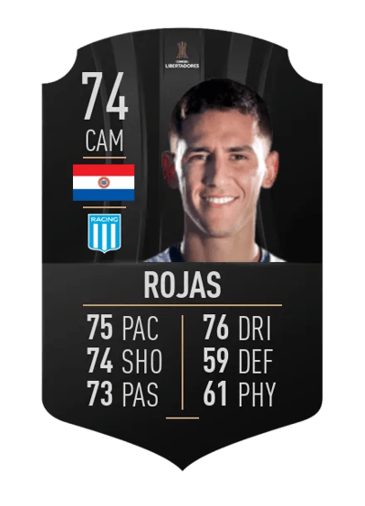 Matías Rojas CONMEBOL LIBERTADORES 74 OVR