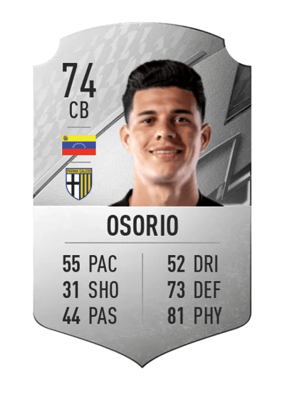 Yordan Osorio Rare 74 OVR