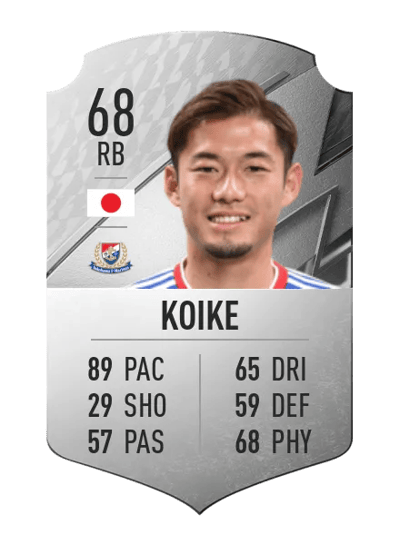 Ryuta Koike Rare 68 OVR