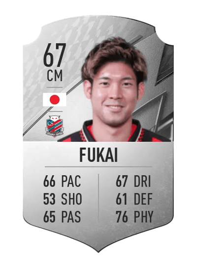Kazuki Fukai Rare 67 OVR