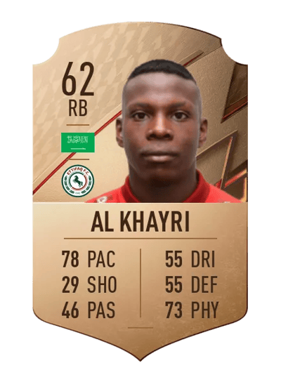 Saad Al Khayri Rare 62 OVR