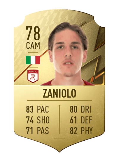 Nicolò Zaniolo Rare 78 OVR