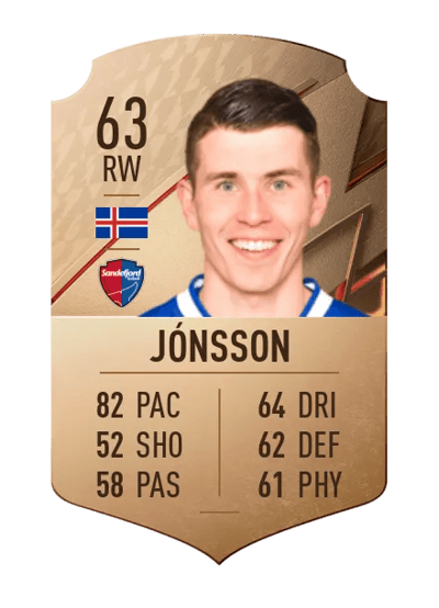 Viðar Ari Jónsson Rare 63 OVR