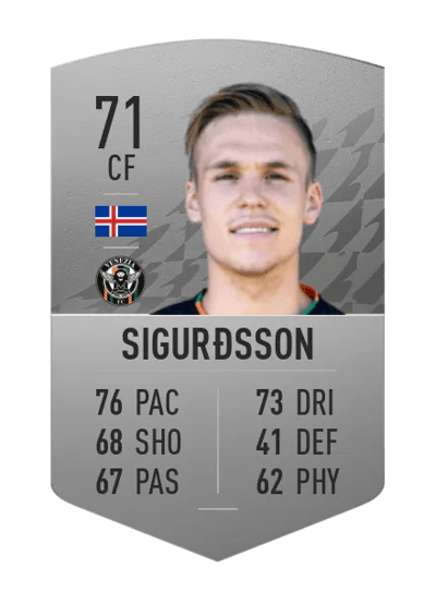 Arnór Sigurðsson Common 71 OVR