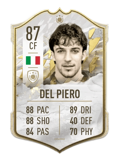 Alessandro Del Piero Icon 87 OVR