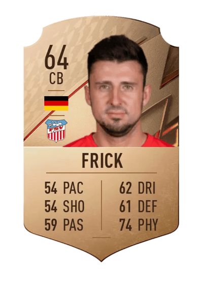 Davy Frick Rare 64 OVR