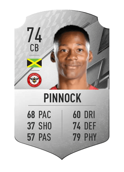 Ethan Pinnock Rare 74 OVR