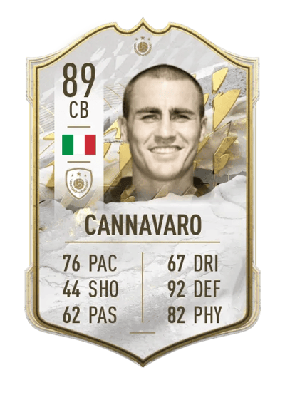 Fabio Cannavaro Icon 89 OVR