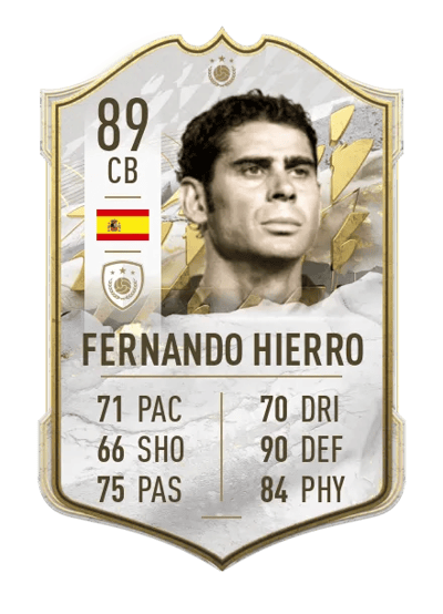 Fernando Hierro Icon 89 OVR