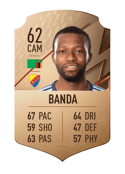 Emmanuel Banda Rare 62 OVR
