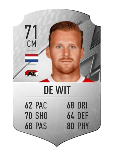 Dani de Wit Rare 71 OVR