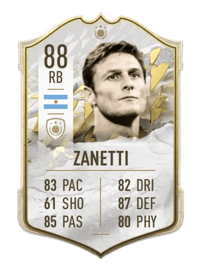Javier Zanetti Icon 88 OVR