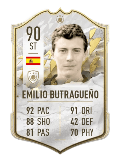 Emilio Butragueño Icon 90 OVR