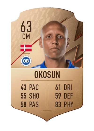 Ayo Simon Okosun Rare 63 OVR