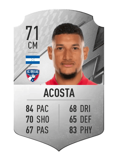 Bryan Acosta Rare 71 OVR