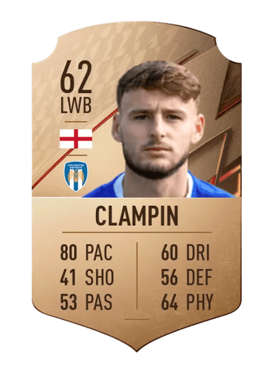 Ryan Clampin Rare 62 OVR