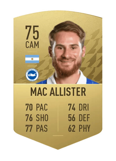 Alexis Mac Allister Common 75 OVR