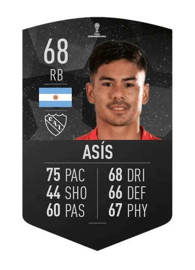 Gonzalo Asís CONMEBOL SUDAMERICANA 68 OVR