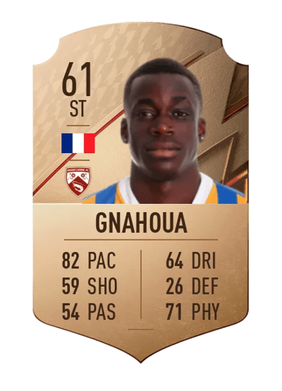 Arthur Gnahoua Rare 61 OVR