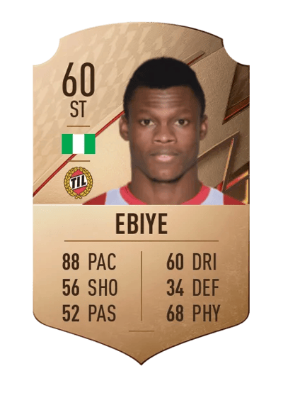 Moses Ebiye Rare 60 OVR