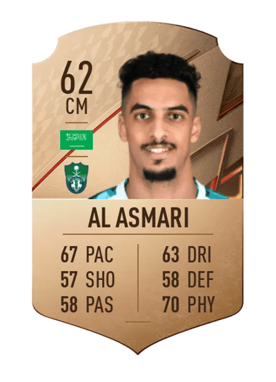 Ali Al Asmari Rare 62 OVR
